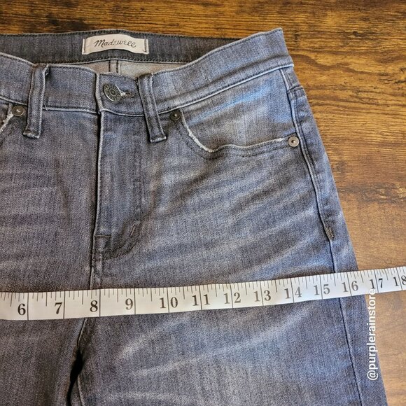 Madewell Jeans Size 26 Skinny 9" High Rise Stretch Denim Shaw Wash F4804 - Picture 7 of 11